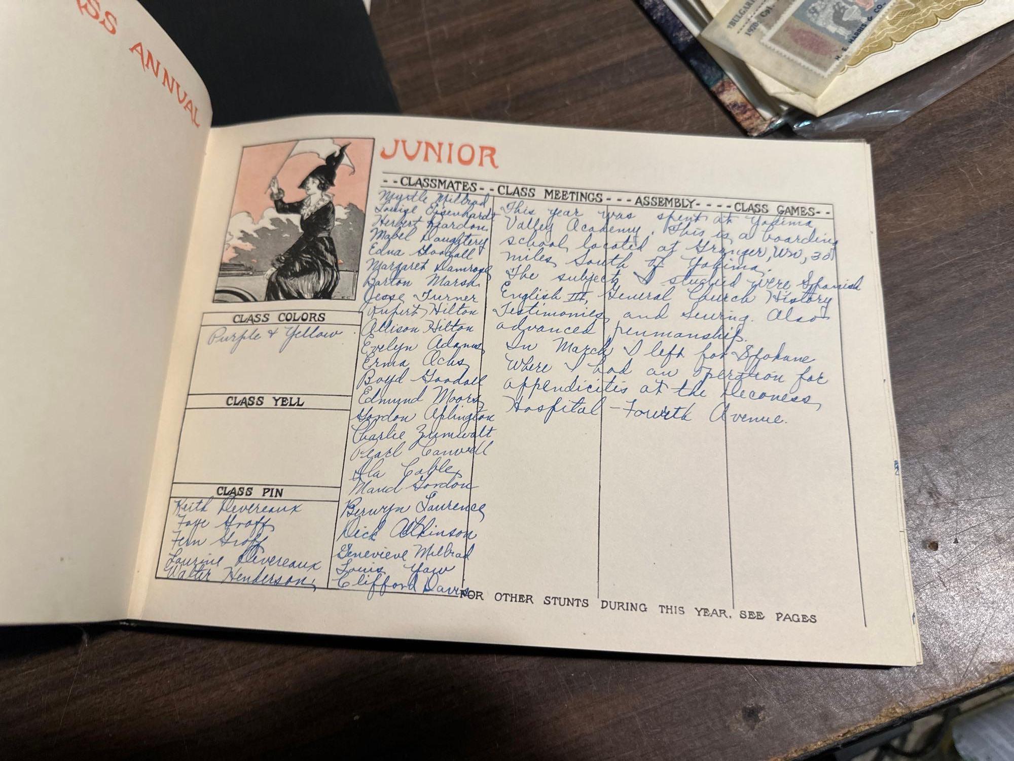 3 Vintage Scrap Books- Stamps, Awards, Articles and more