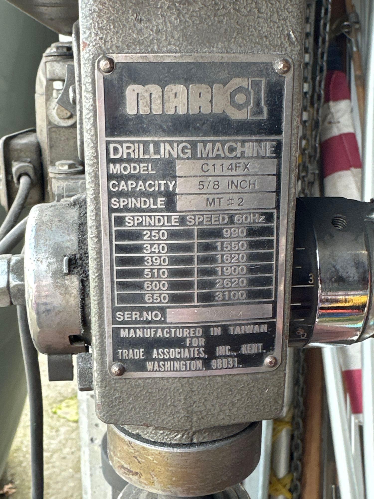 Mario1 Drill Press Model C114FX 5/8" Capacity-works