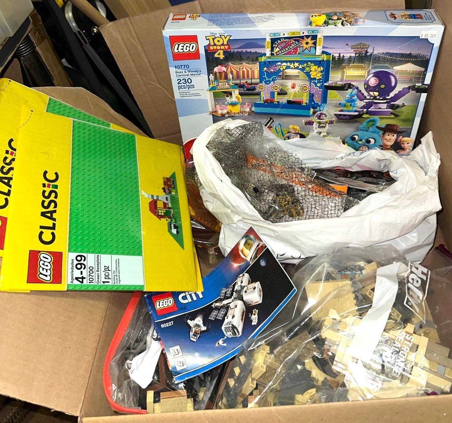 Box of Legos- Kits and Some New Items