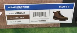 New Mens Weatherproof Brown Boots size 9