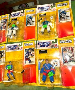 16 New in packages 1990's Starting Line up Hockey Figures