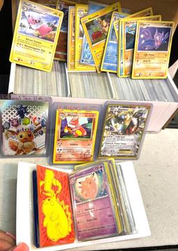 Pokemon cards- Box, Book and 3 Top loaders
