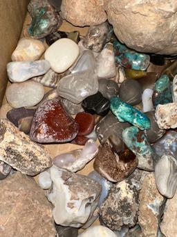 Collectable Rocks- Banded Agates, Turquoise, Jasper etc