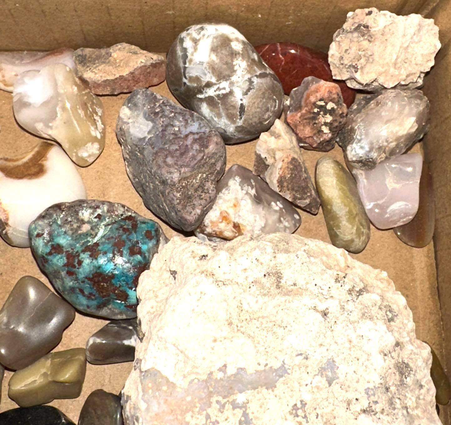 Collectable Rocks- Banded Agates, Turquoise, Jasper etc