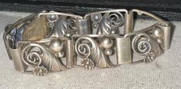 Sterling Silver Bracelet ( One Center Piece is Missing but you can but that piece towards the back)
