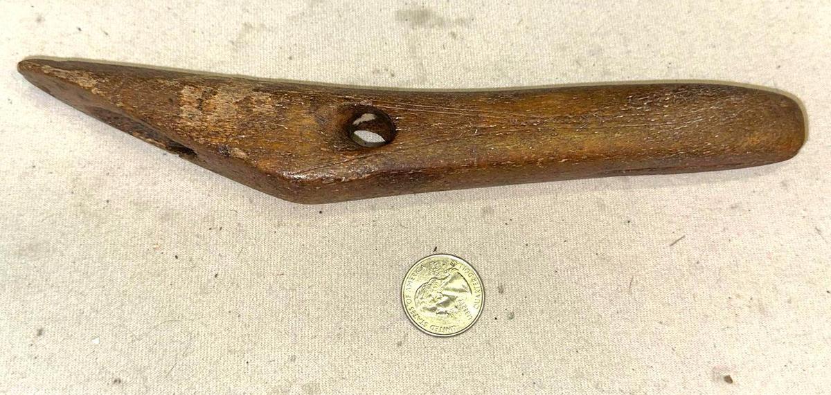 Rare Prehistoric Bone whale Harpoon Head from St Lawrence Island a Yupik Eskimo community