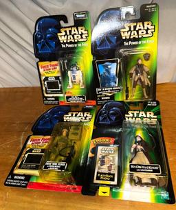 4 NEW In package 1990's Star Wars Action Figures