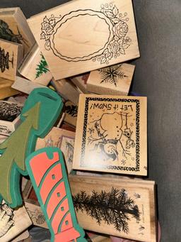 80+ Stamps from 1992- 2001- Wood, Rubber and Foam
