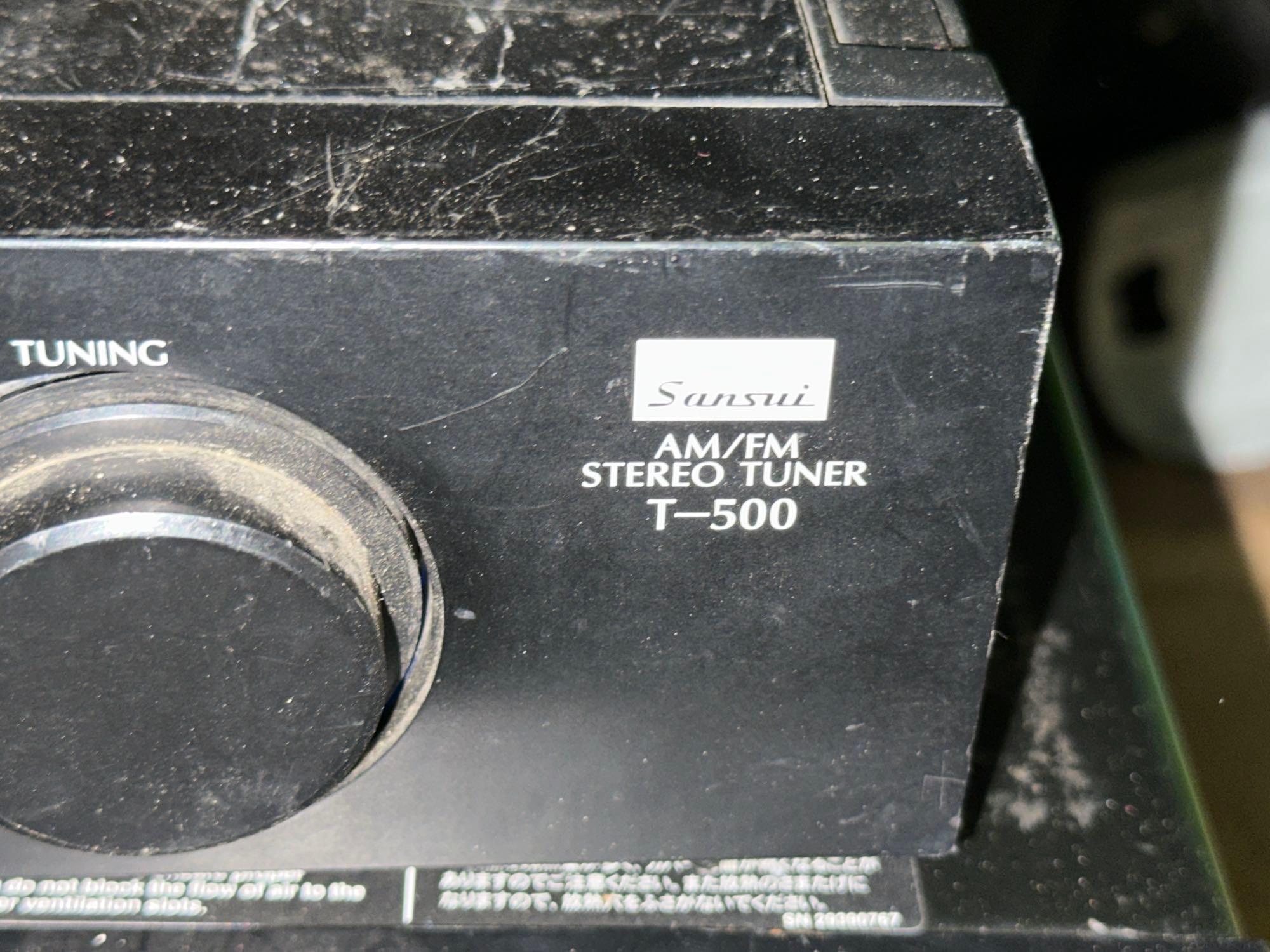 Sansui Am/Fm Stereo Tuner T-500 and Onkyo AV Receiver TX-NR509