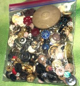Bag Full of Cool Vintage Buttons