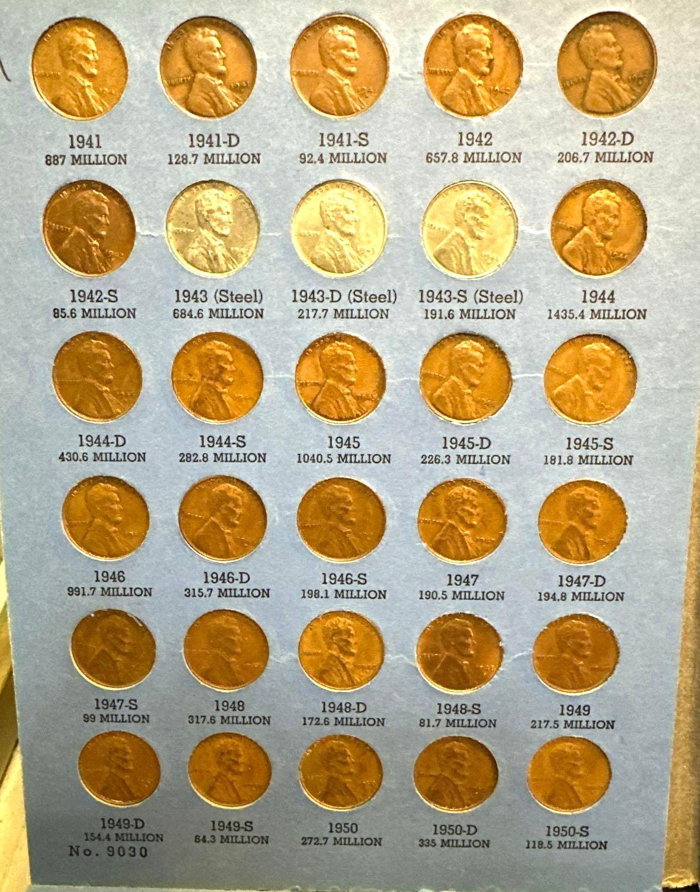 2 Folders of Lincoln Cents
