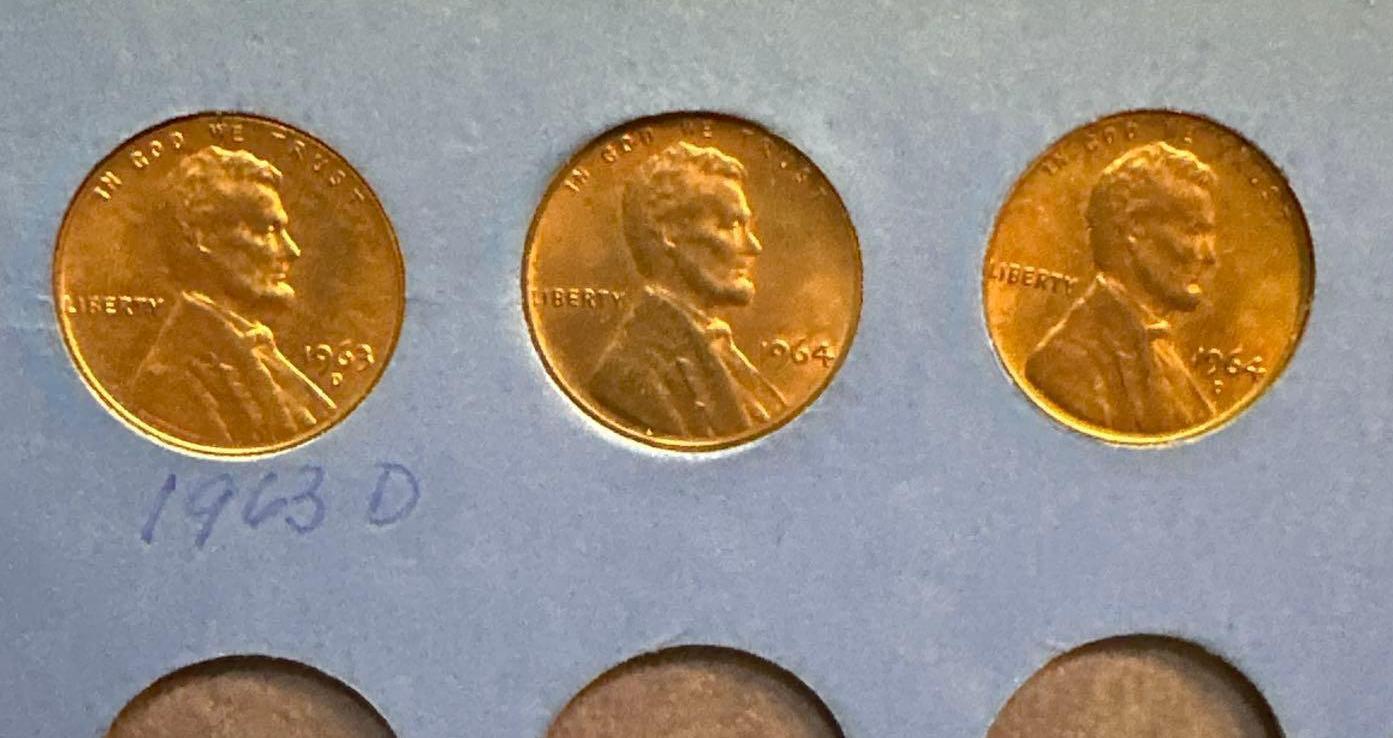 2 Folders of Lincoln Cents