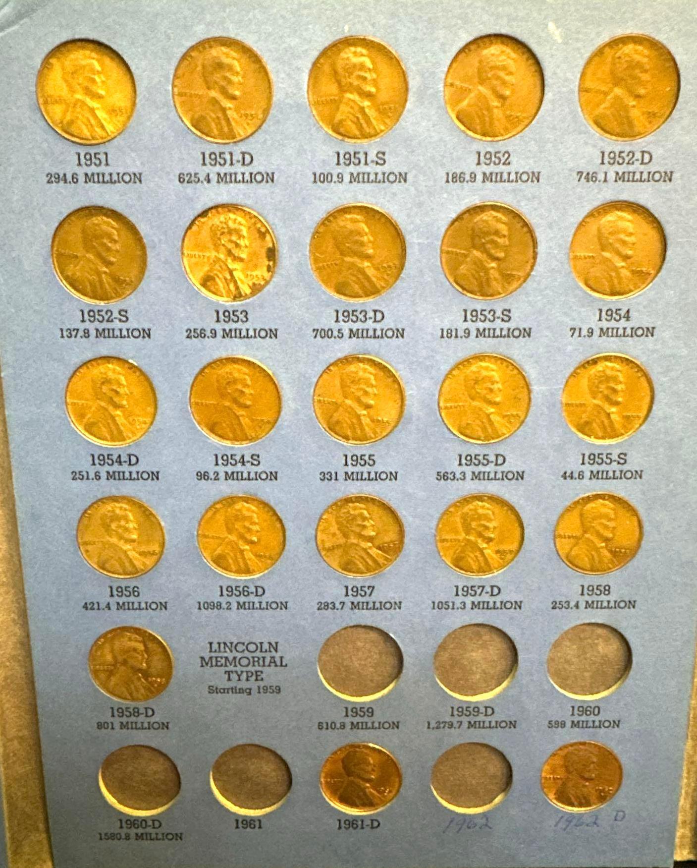 2 Folders of Lincoln Cents