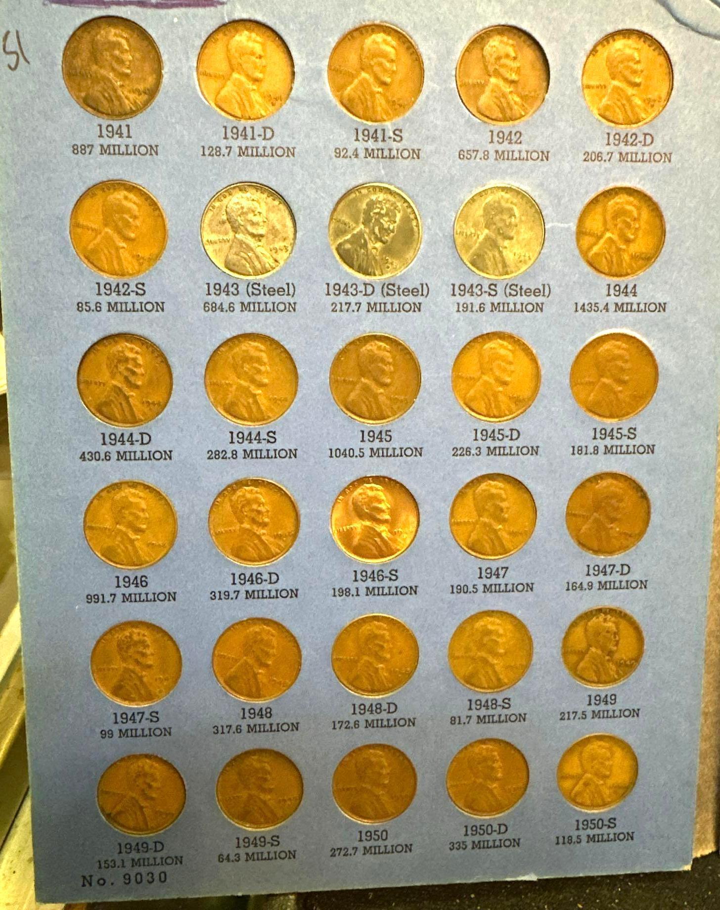 2 Folders of Lincoln Cents