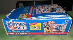 27 Sealed Packs of NFL Pro Set 1991 Series 1