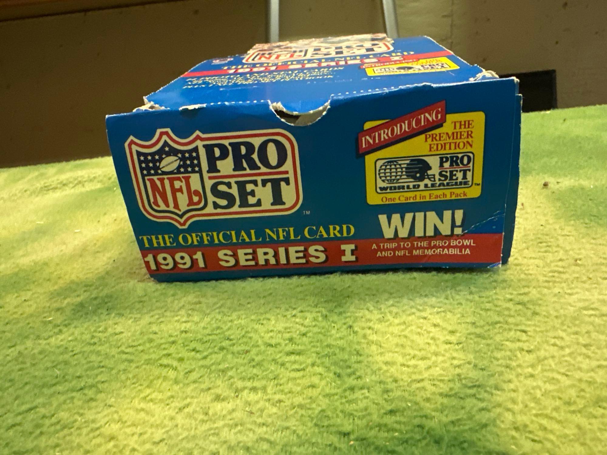 27 Sealed Packs of NFL Pro Set 1991 Series 1