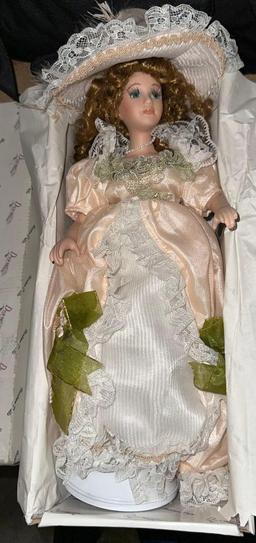 Duck House Heirloom Porcelain Doll in Original Box