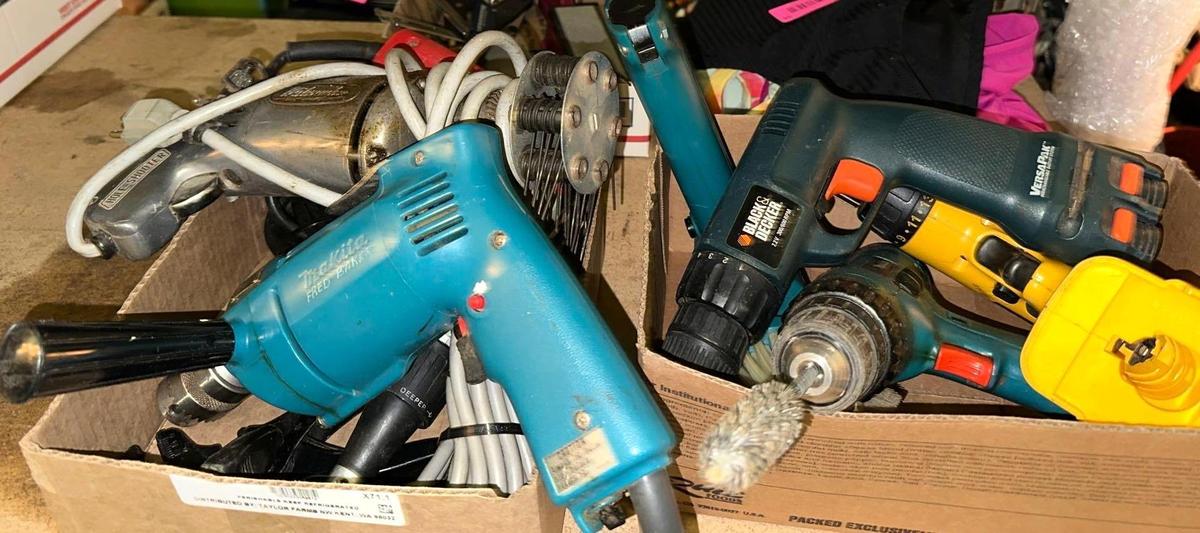 2 Boxes of Power Tools