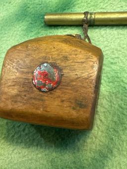 Rare Box For Holding Caps for a Muzzle Loading Flint Lock rifle 19th Century- Eskimo