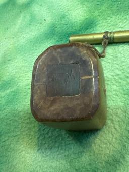 Rare Box For Holding Caps for a Muzzle Loading Flint Lock rifle 19th Century- Eskimo