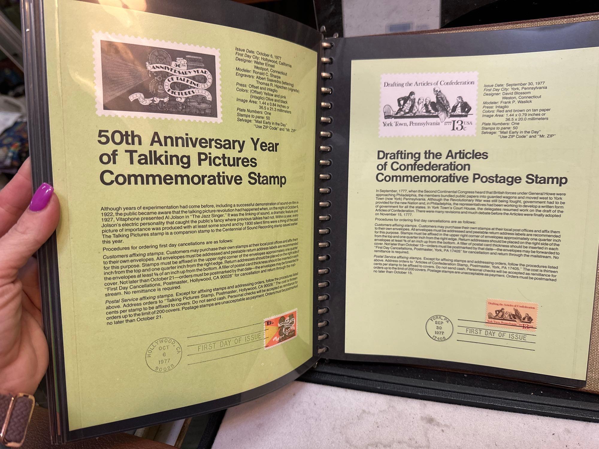 Binder of American Commemorative Postage Stamps