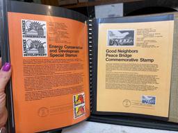 Binder of American Commemorative Postage Stamps