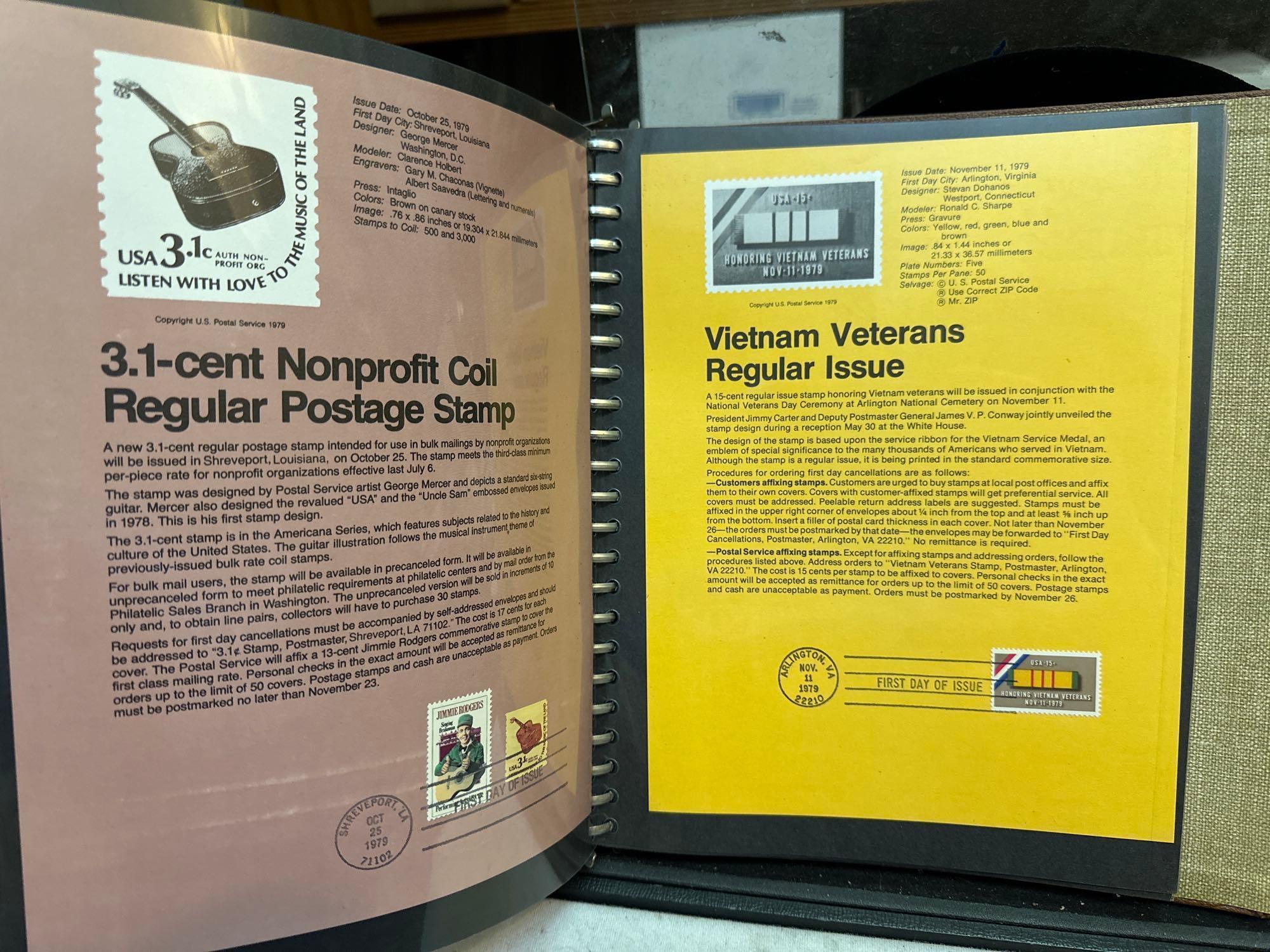 Binder of American Commemorative Postage Stamps