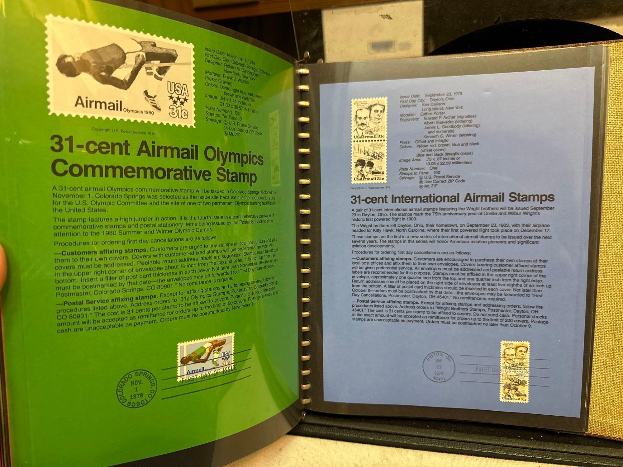 Binder of American Commemorative Postage Stamps