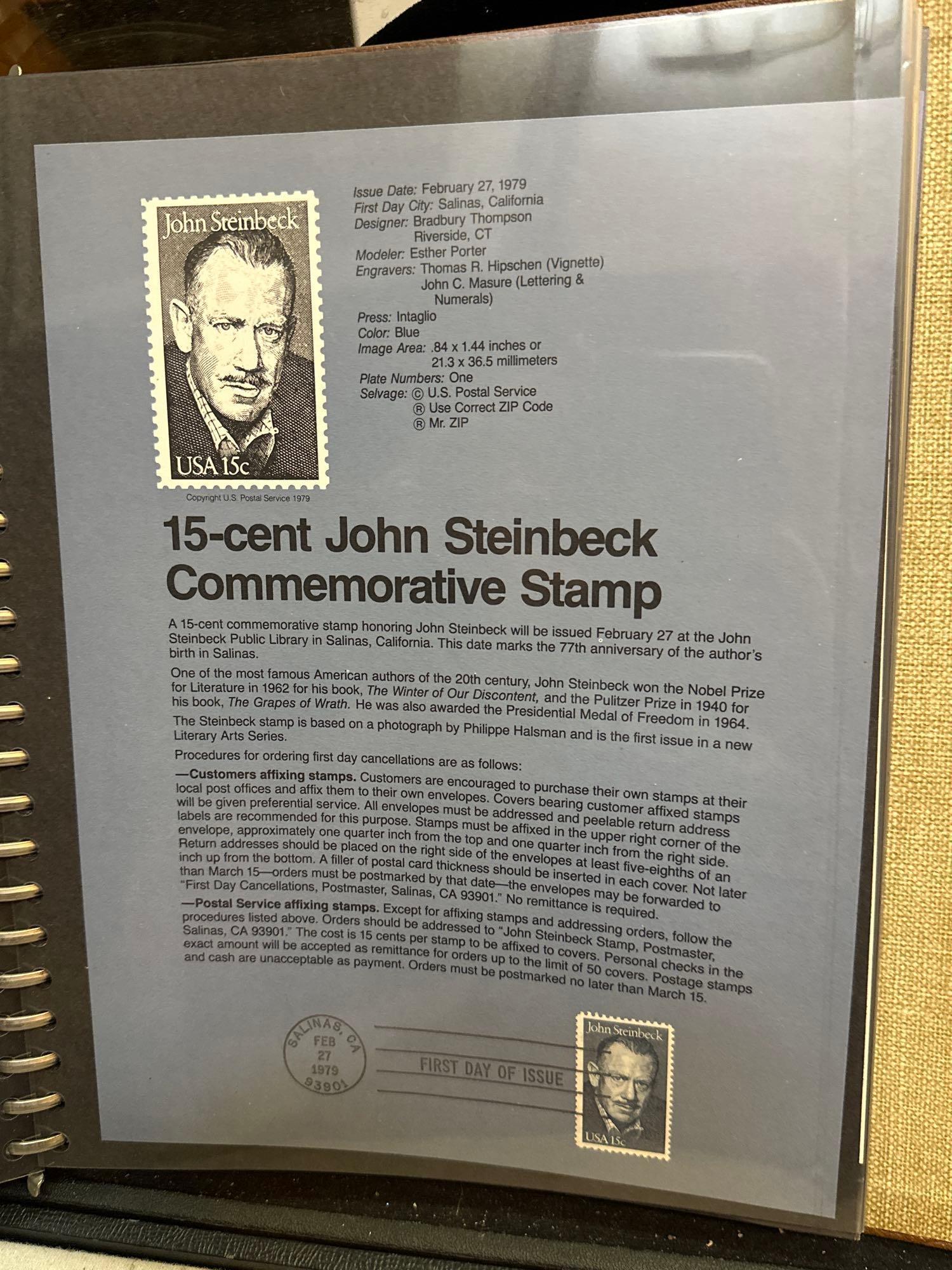 Binder of American Commemorative Postage Stamps