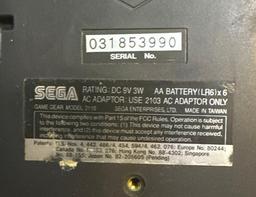 Sega Game Gear Portable Video Game and Poker game- Untested