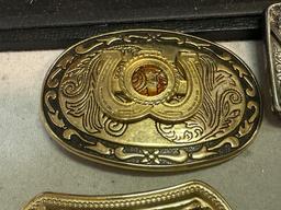 4 Vintage Belt Buckles