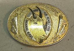 4 Vintage Belt Buckles