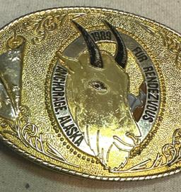 4 Vintage Belt Buckles
