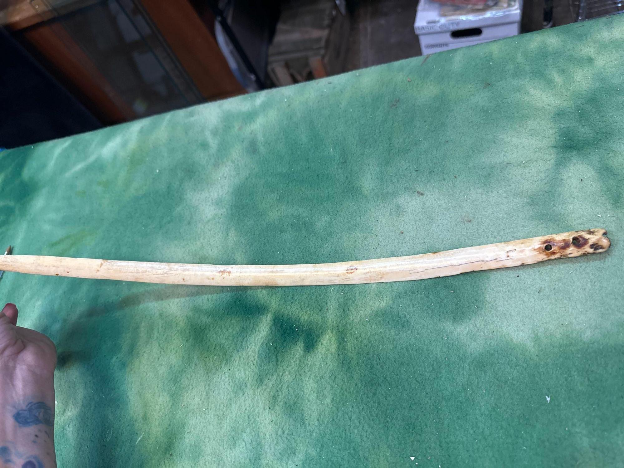RARE Eskimo Snow Knife- Walrus Ivory- HUGE