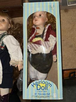 2 Porcelain Dolls