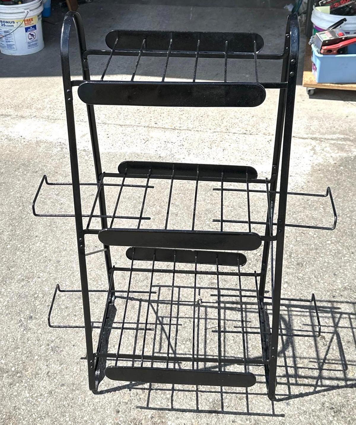 Black Metal Display Rack 40" x 20"