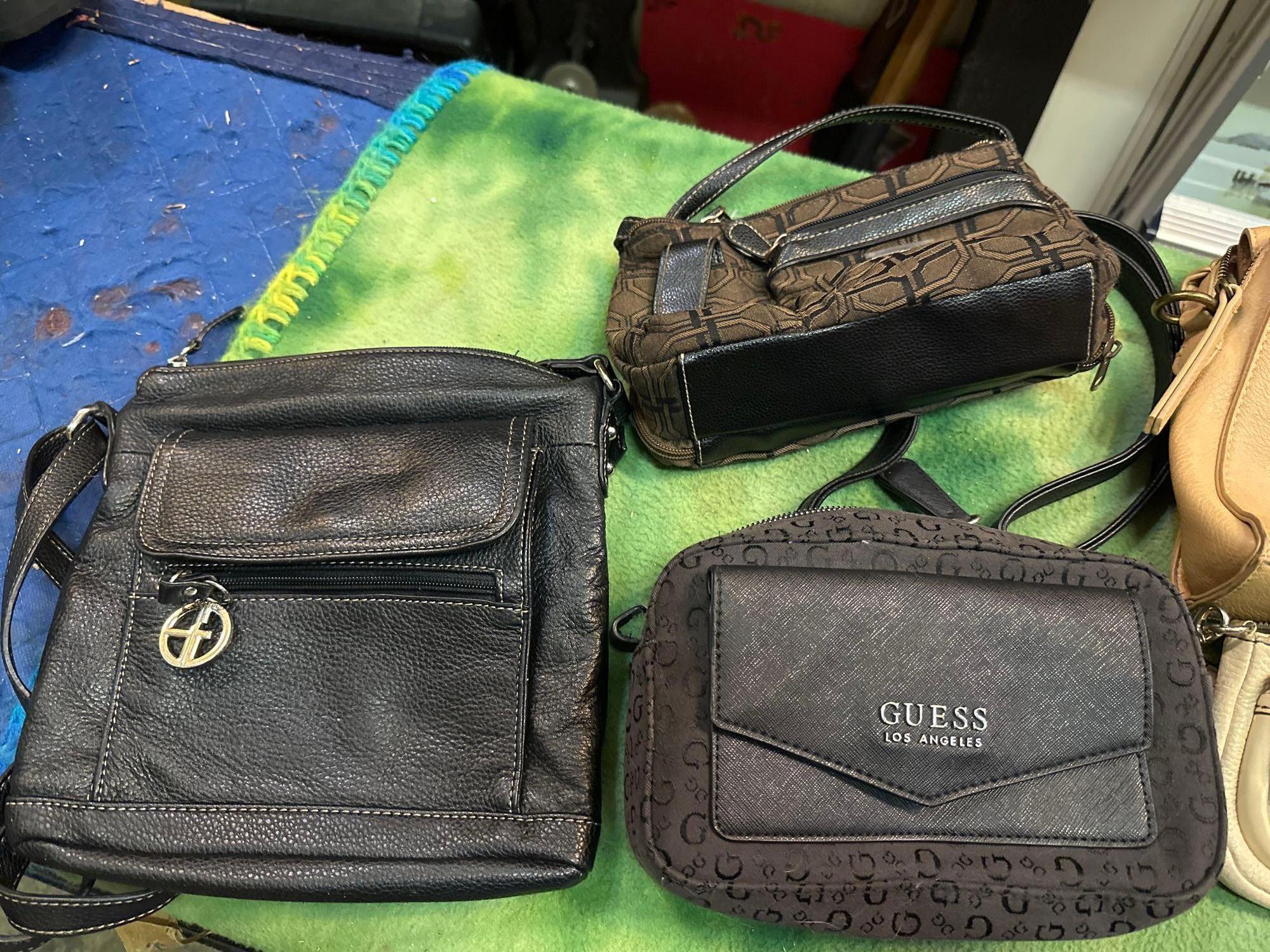 Group of Designer Purses including Michael Kors, Guess etc
