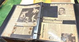Two 1950's-60's Scrapbooks with cards, Articles etc