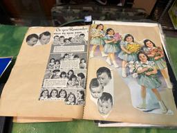 Two 1950's-60's Scrapbooks with cards, Articles etc