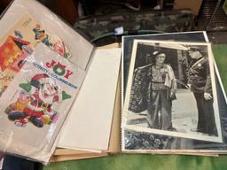 Two 1950's-60's Scrapbooks with cards, Articles etc