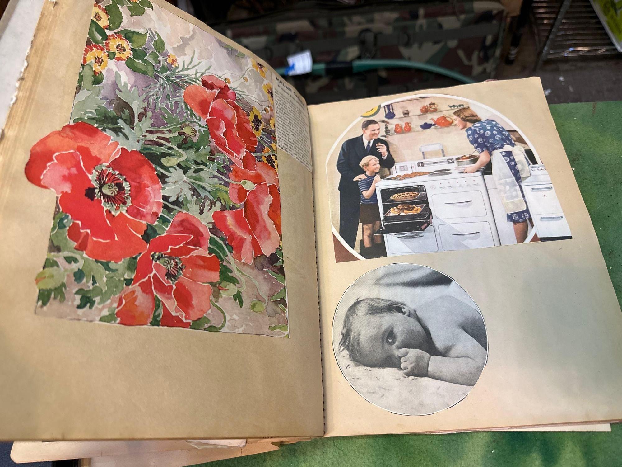 Two 1950's-60's Scrapbooks with cards, Articles etc