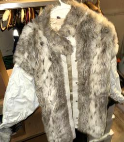Dubrowsky and Perlbinder Vintage Faux Fur and Leather Jacket
