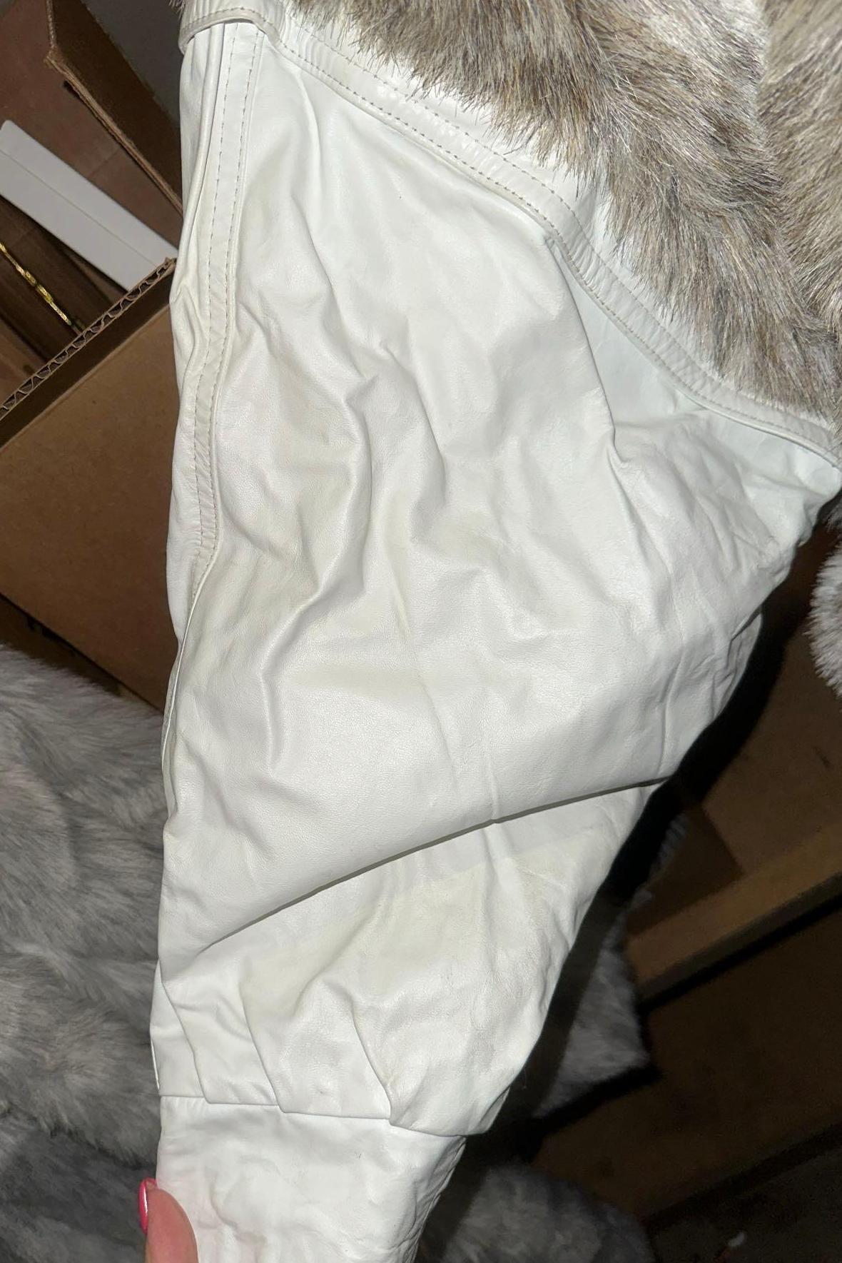 Dubrowsky and Perlbinder Vintage Faux Fur and Leather Jacket