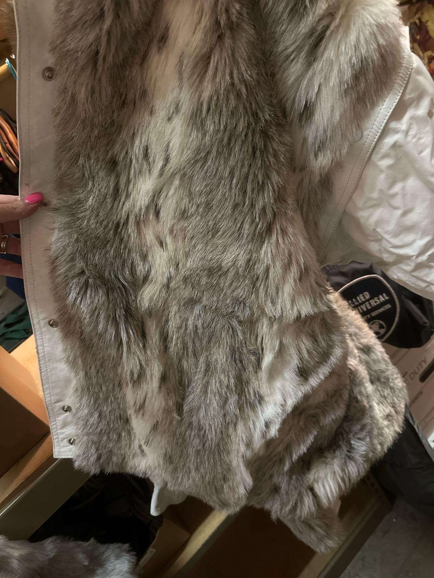 Dubrowsky and Perlbinder Vintage Faux Fur and Leather Jacket