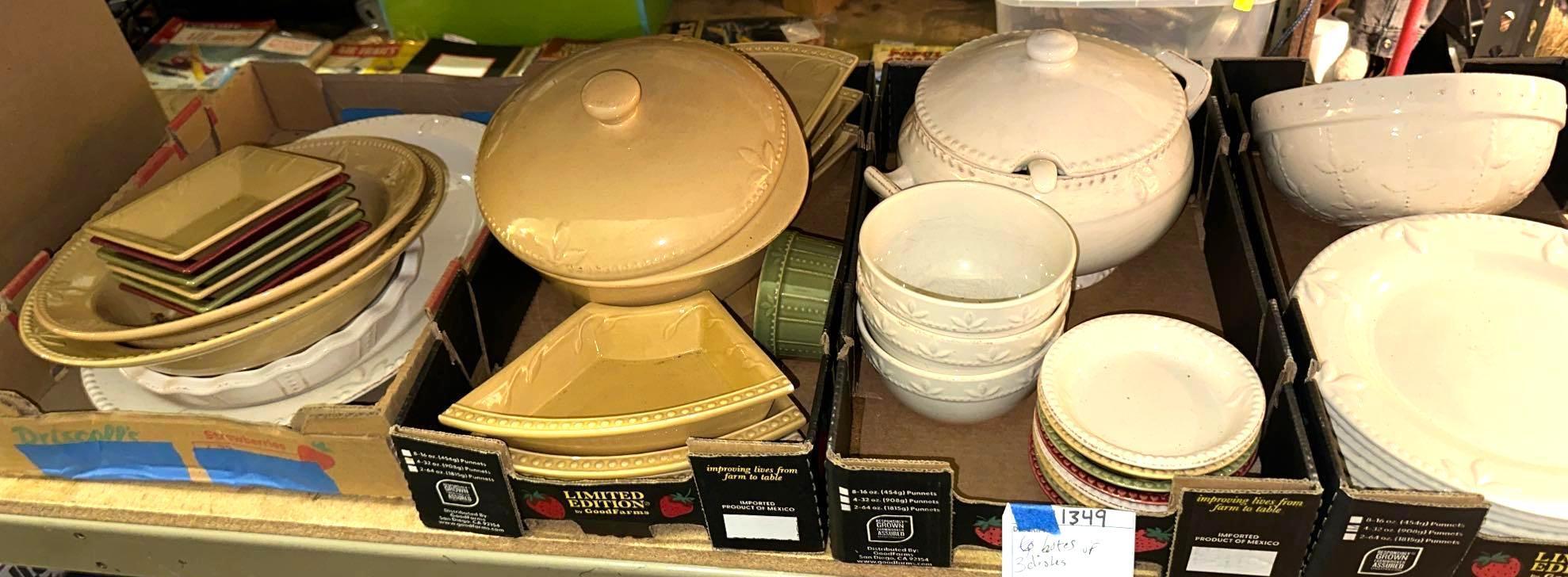 4 boxes of Sorrento Debby Segura Signature Serving Dishes