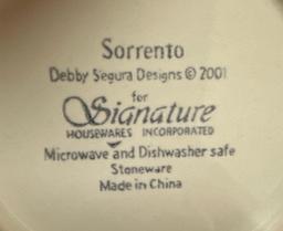 4 boxes of Sorrento Debby Segura Signature Serving Dishes