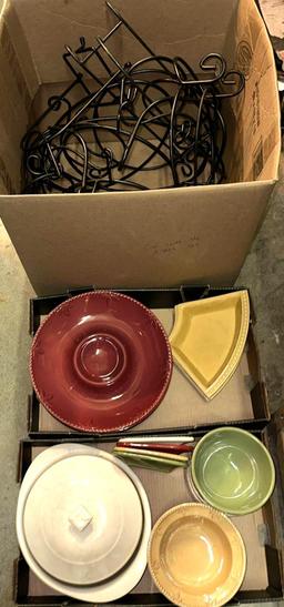 3 boxes of Sorrento Debby Segura Signature Serving Dishes and Holders