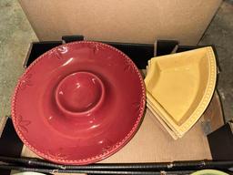 3 boxes of Sorrento Debby Segura Signature Serving Dishes and Holders