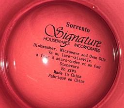 3 boxes of Sorrento Debby Segura Signature Serving Dishes and Holders