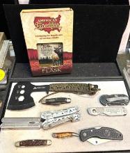 Knives, Multi tools and Hatchet